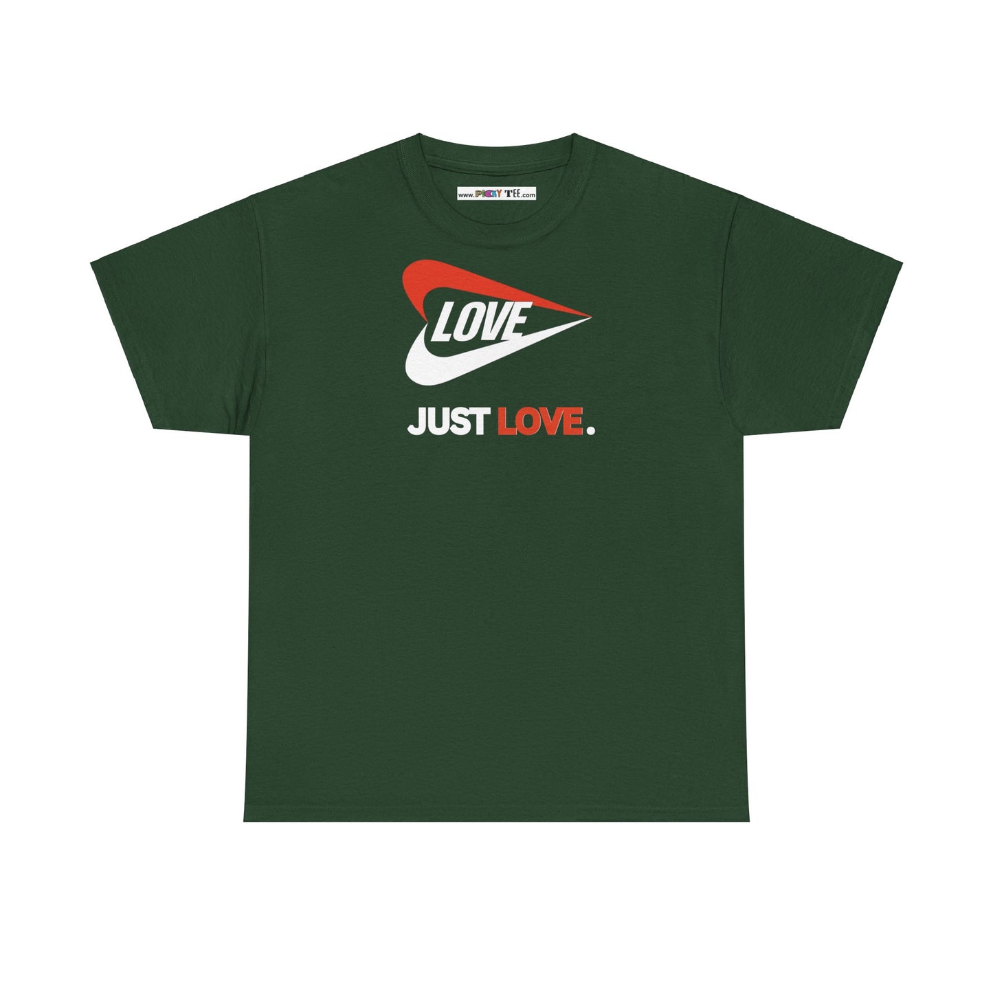 LOVE JUST LOVE. Unisex Heavy Cotton Tee