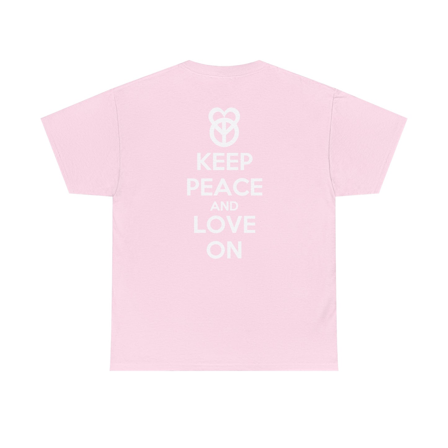 KEEP PEACE AND LOVE ON Unisex Heavy Cotton Tee