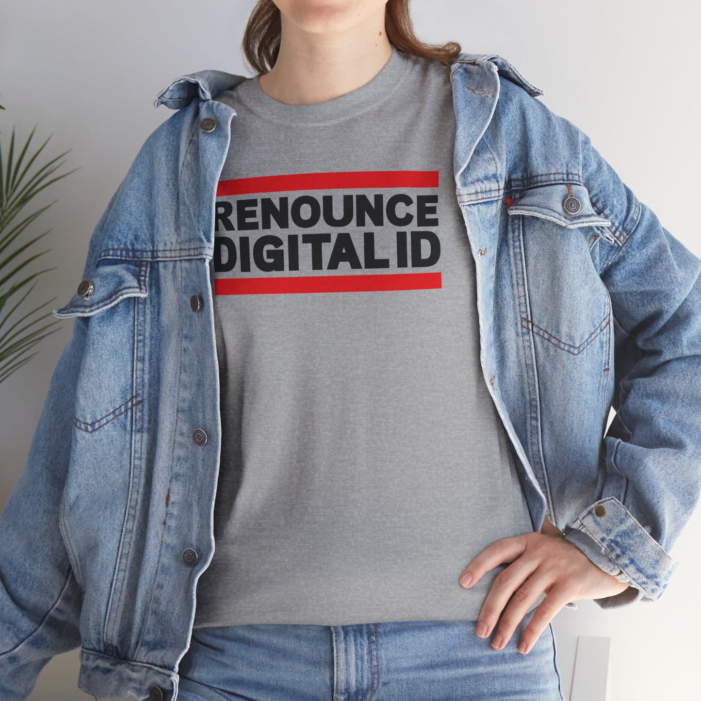 RENOUNCE DIGITAL ID Unisex Heavy Cotton Tee