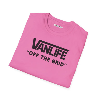 VANLIFE "OFF THE GRID". Unisex Softstyle 100% Cotton T-Shirt