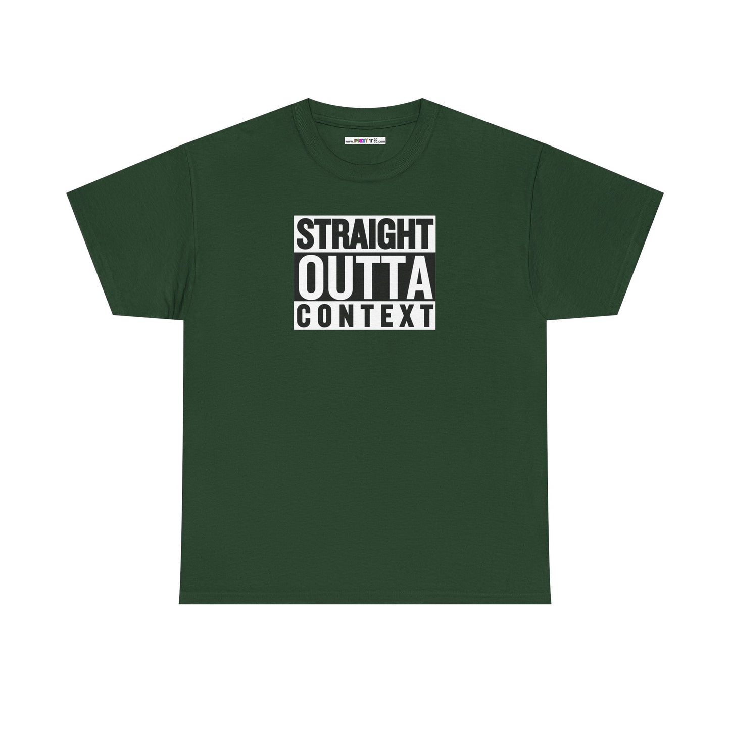 STRAIGHT OUTTA CONTEXT Unisex Heavy Cotton Tee