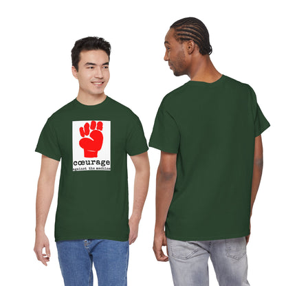 cœurage against the machine Unisex Heavy Cotton Tee