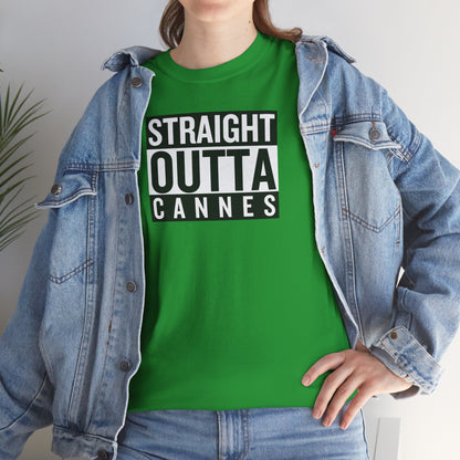 STRAIGHT OUTTA CANNES Unisex Heavy Cotton Tee