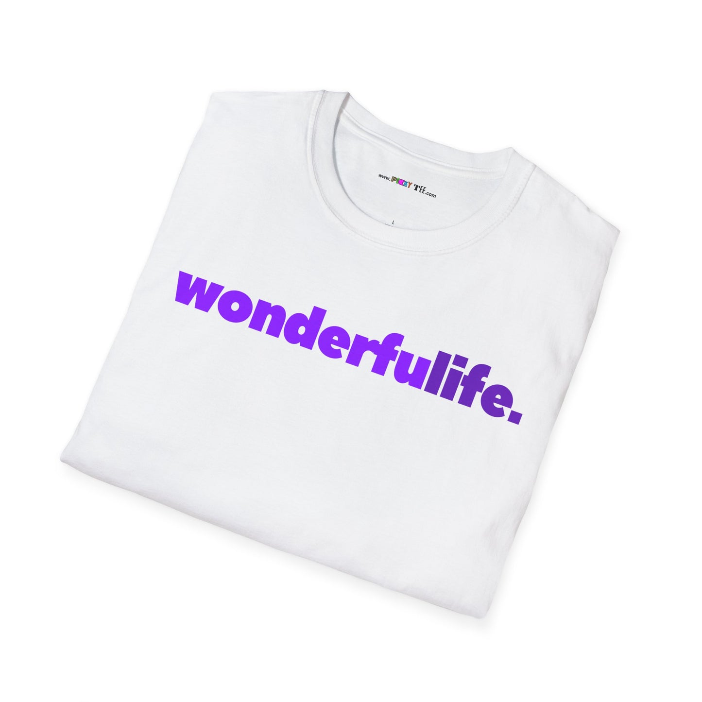 wonderfuLIFE. Unisex Softstyle 100% Cotton T-Shirt