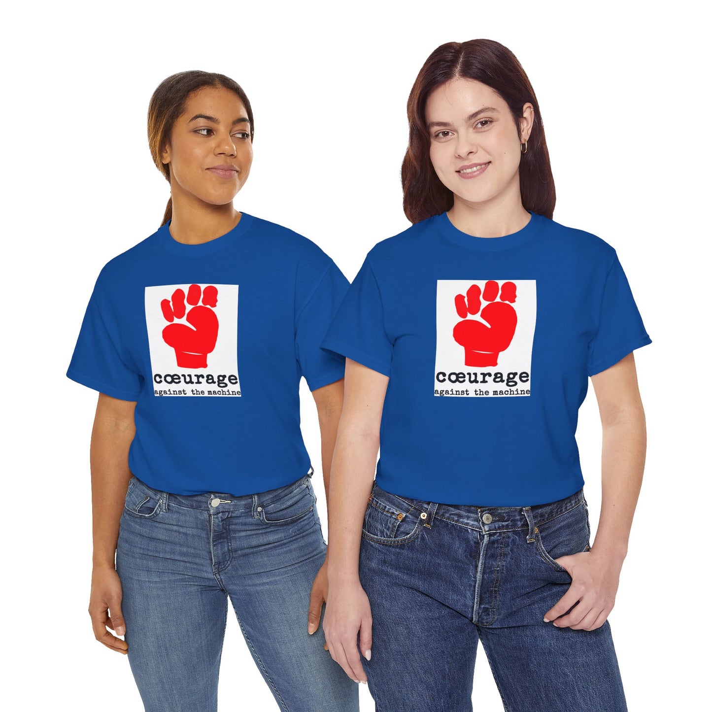 cœurage against the machine Unisex Heavy Cotton Tee