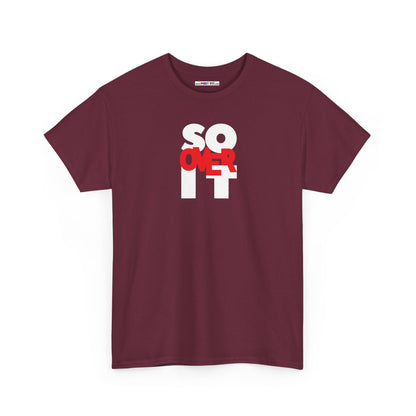 SO OVER IT Unisex Heavy Cotton Tee