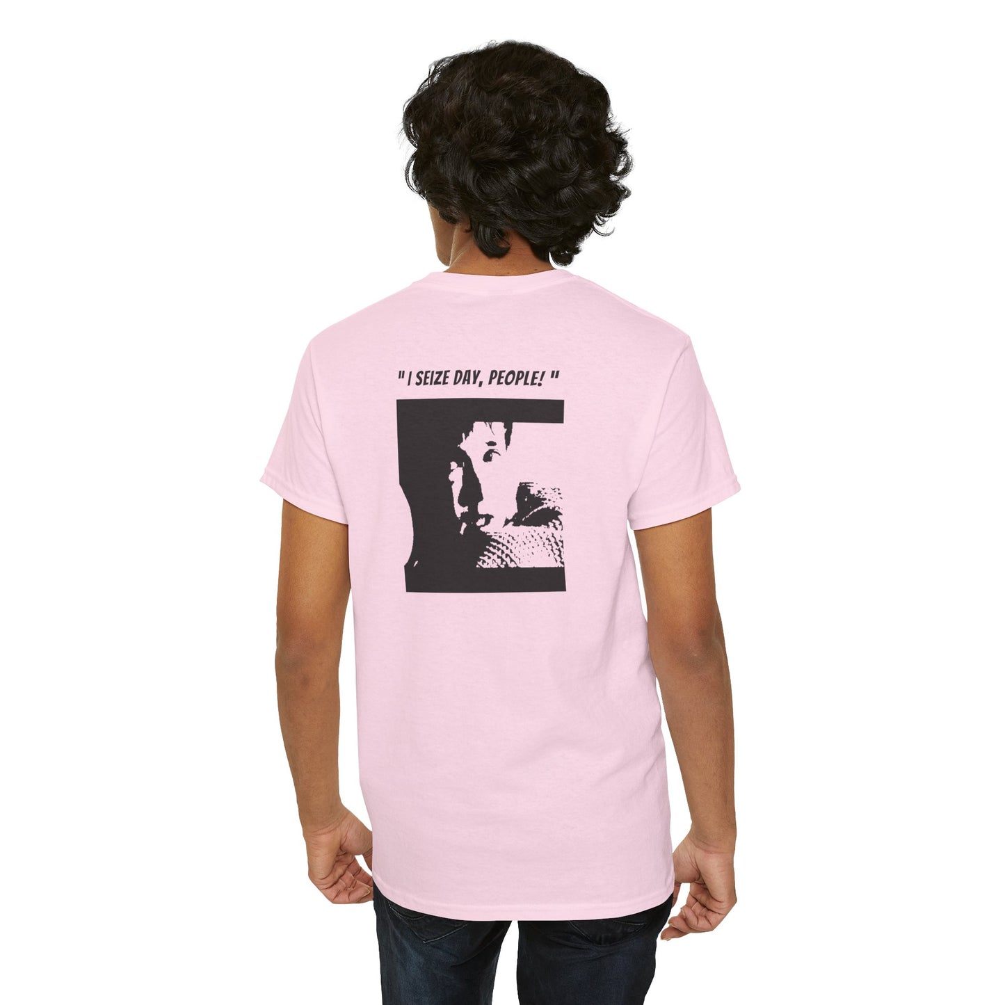 CARPE DIEM "I SEIZE DAY, PEOPLE" Unisex Heavy Cotton Tee