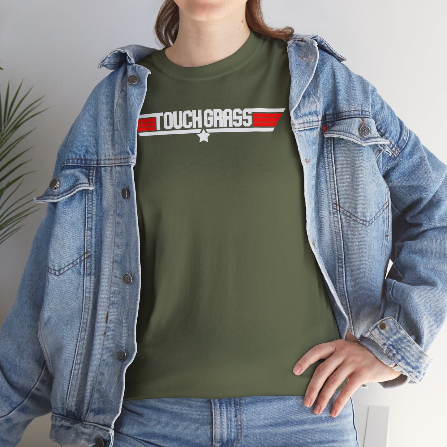 TOUCH GRASS Unisex Heavy Cotton Tee
