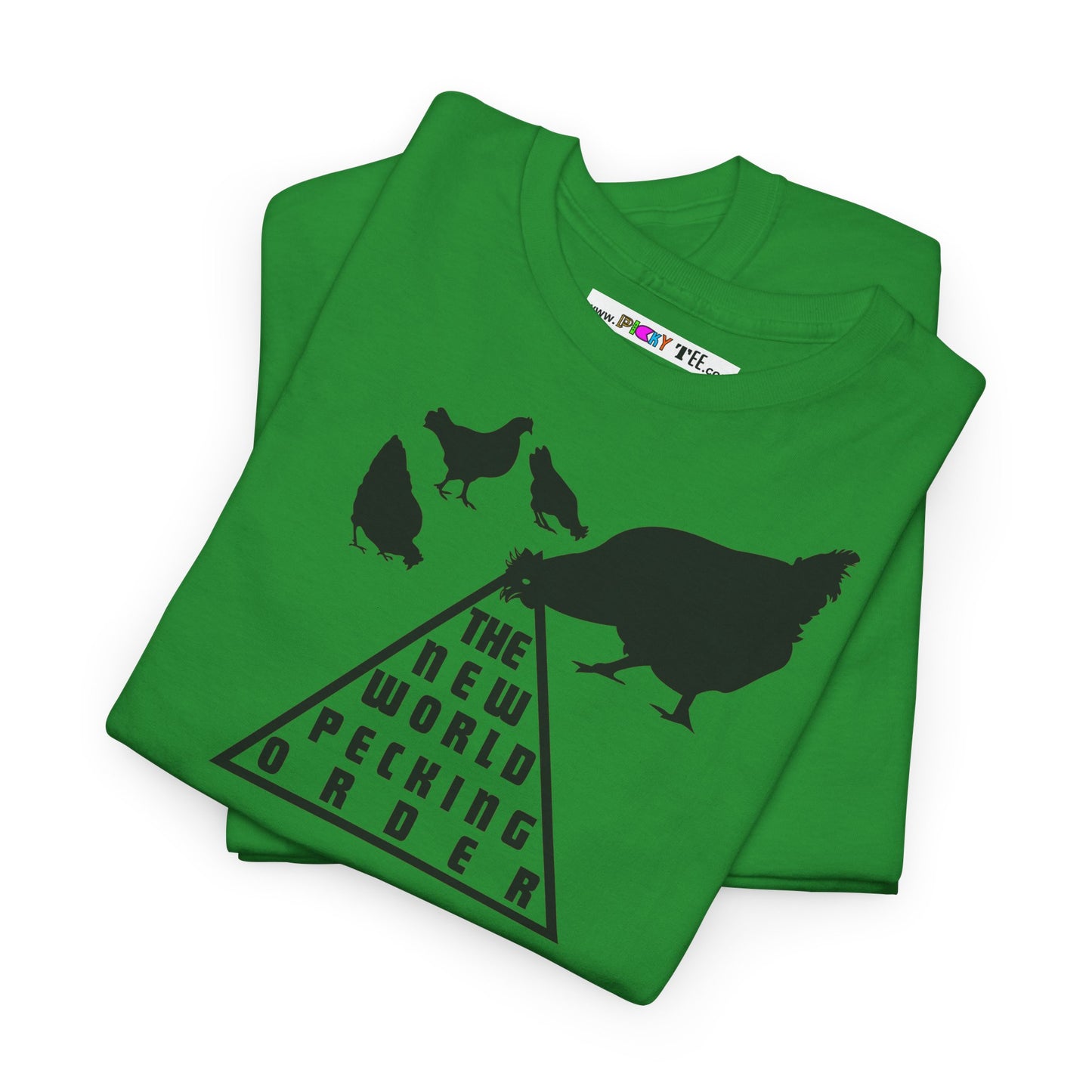 THE NEW WORLD PECKING ORDER Unisex Heavy Cotton Tee