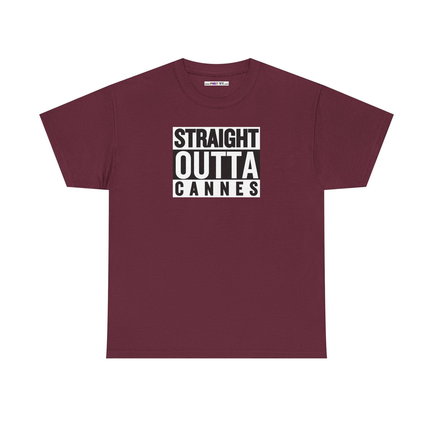 STRAIGHT OUTTA CANNES Unisex Heavy Cotton Tee