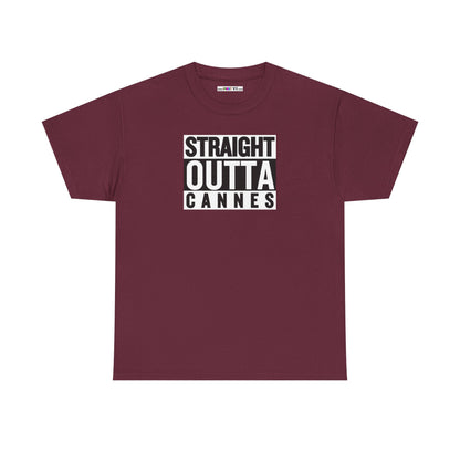 STRAIGHT OUTTA CANNES Unisex Heavy Cotton Tee