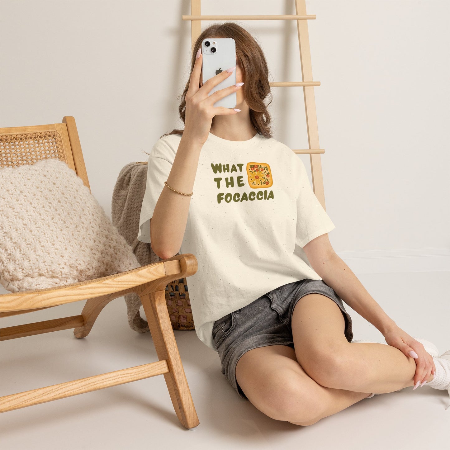 WHAT THE FOCACCIA Unisex Heavy Cotton Tee