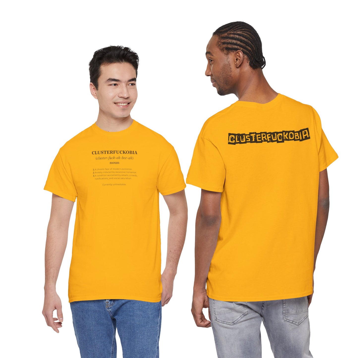 CLUSTERFUCKOBIA Unisex Heavy Cotton Tee