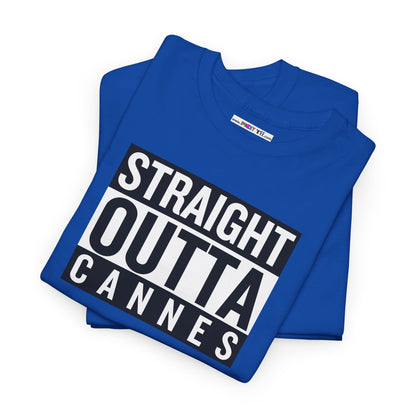 STRAIGHT OUTTA CANNES Unisex Heavy Cotton Tee