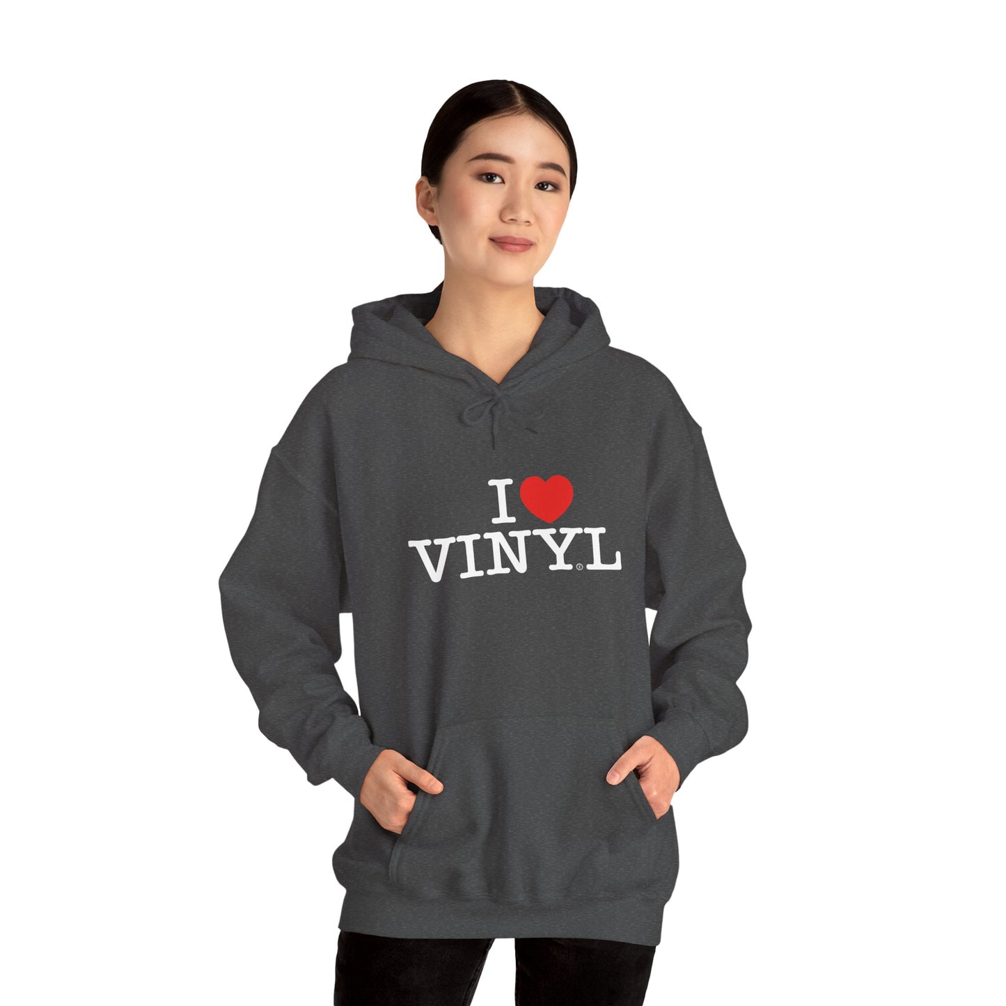 I ❤️ VINYL Unisex Heavy Blend™ Hooded Sweatshirt