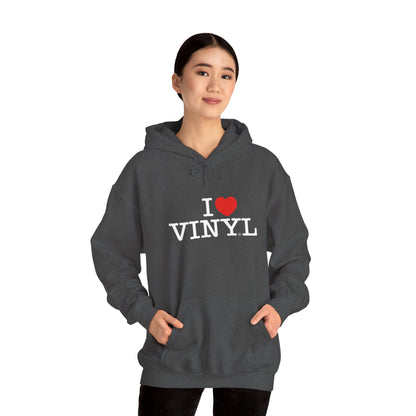 I ❤️ VINYL Unisex Heavy Blend™ Hooded Sweatshirt