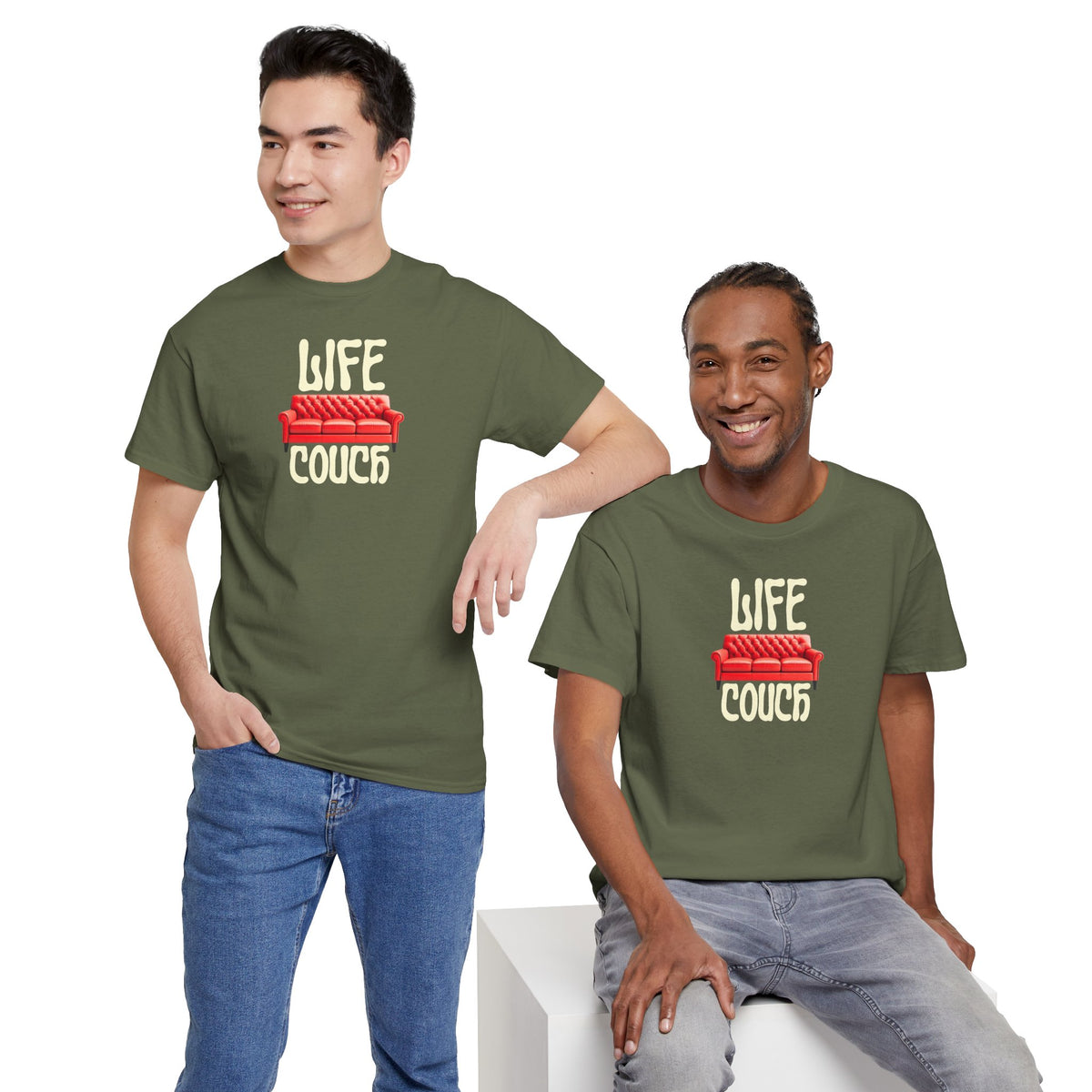 LIFE COUCH Unisex Heavy Cotton Tee