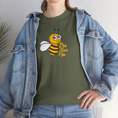 Bee Here Now Unisex Heavy Cotton Tee