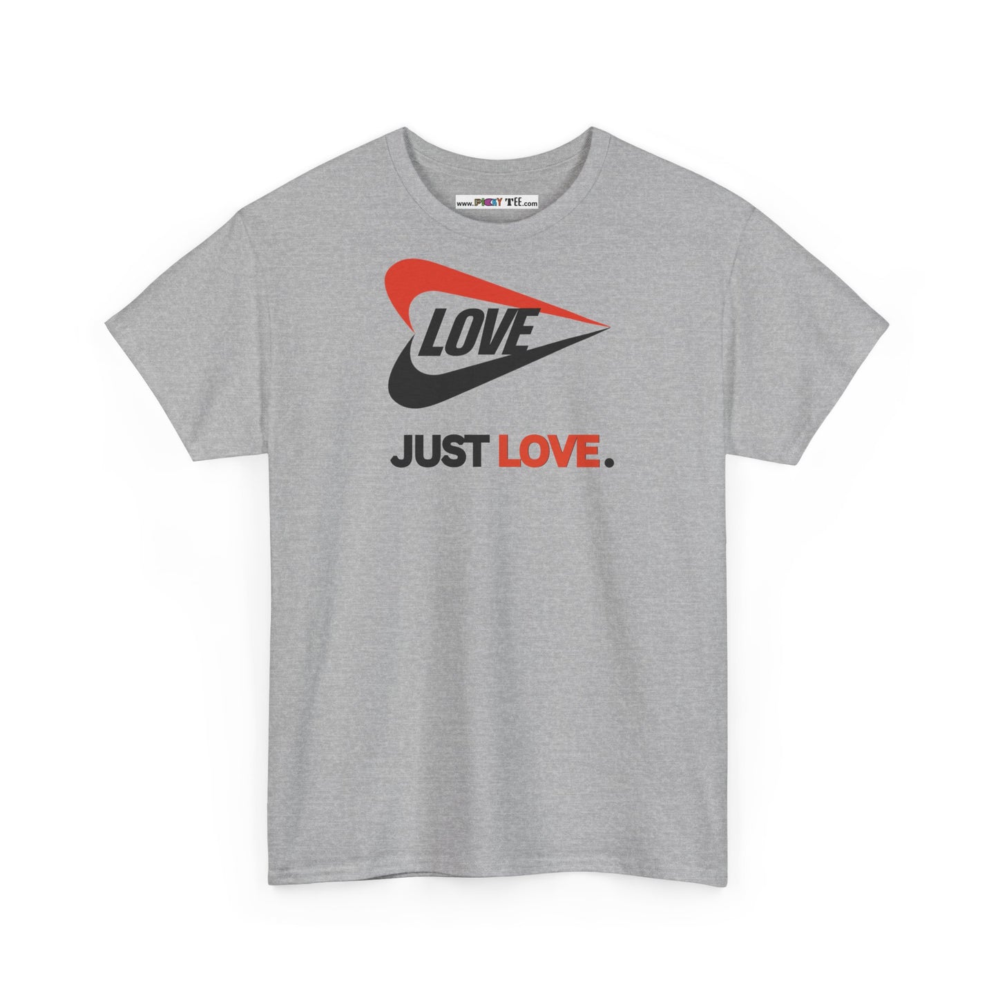 LOVE JUST LOVE. Unisex Heavy Cotton Tee