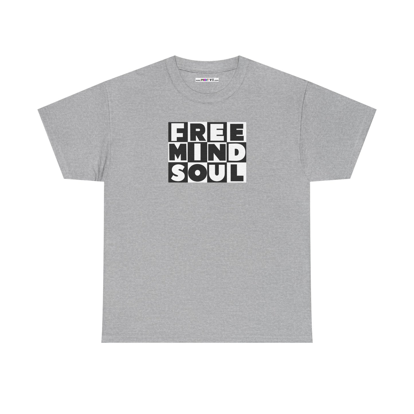 FREE MIND SOUL Unisex Heavy Cotton Tee