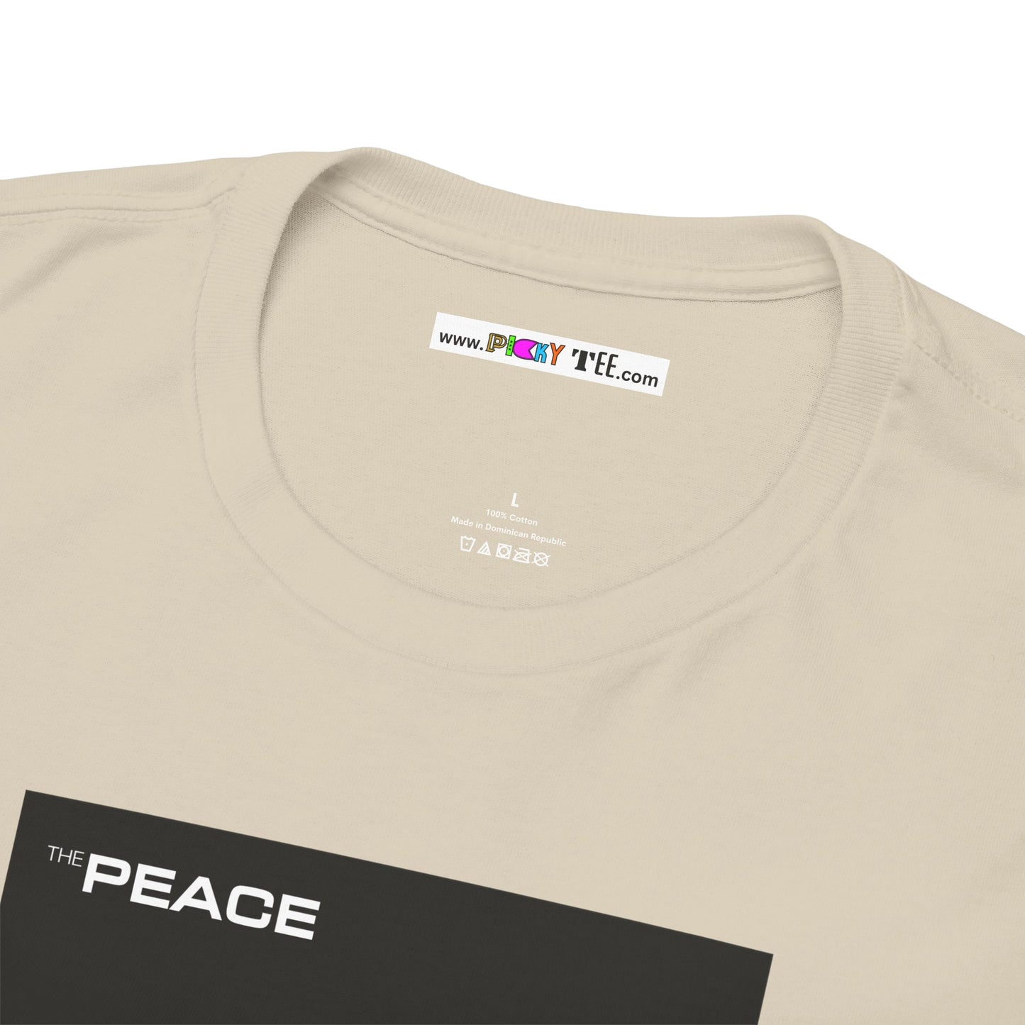 the PEACE ghost in the war-machine Unisex Heavy Cotton Tee