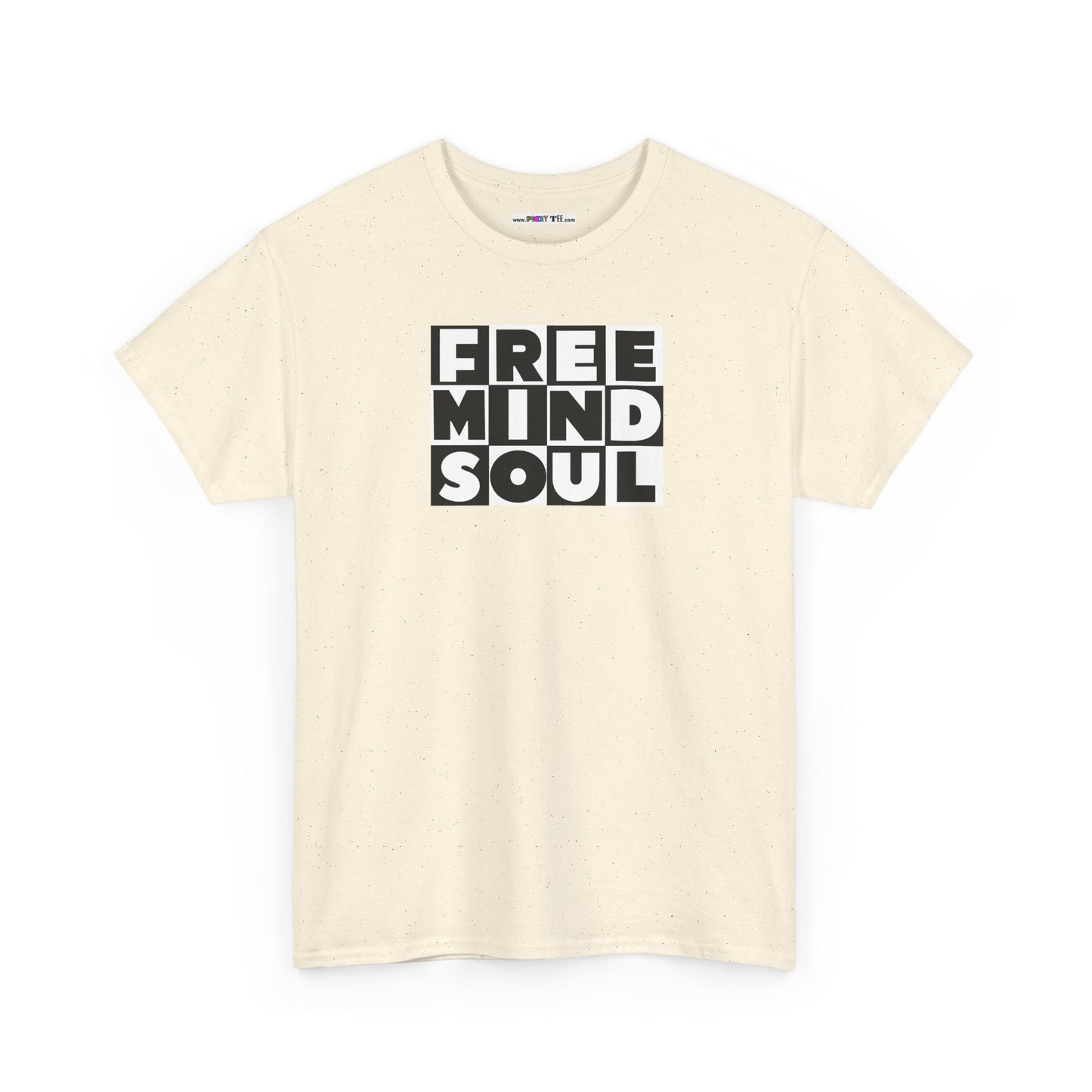 FREE MIND SOUL Unisex Heavy Cotton Tee