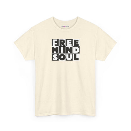 FREE MIND SOUL Unisex Heavy Cotton Tee
