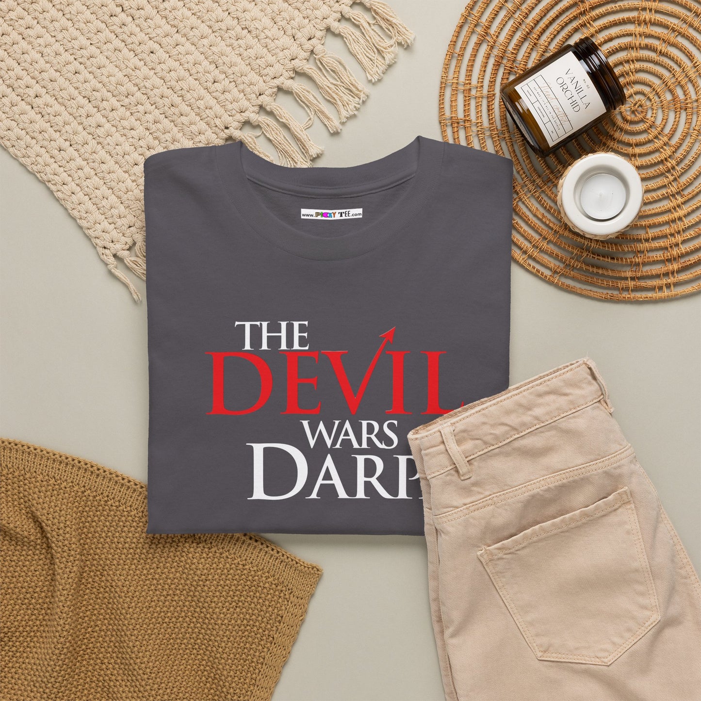 THE DEVIL WARS DARPA Unisex Heavy Cotton Tee