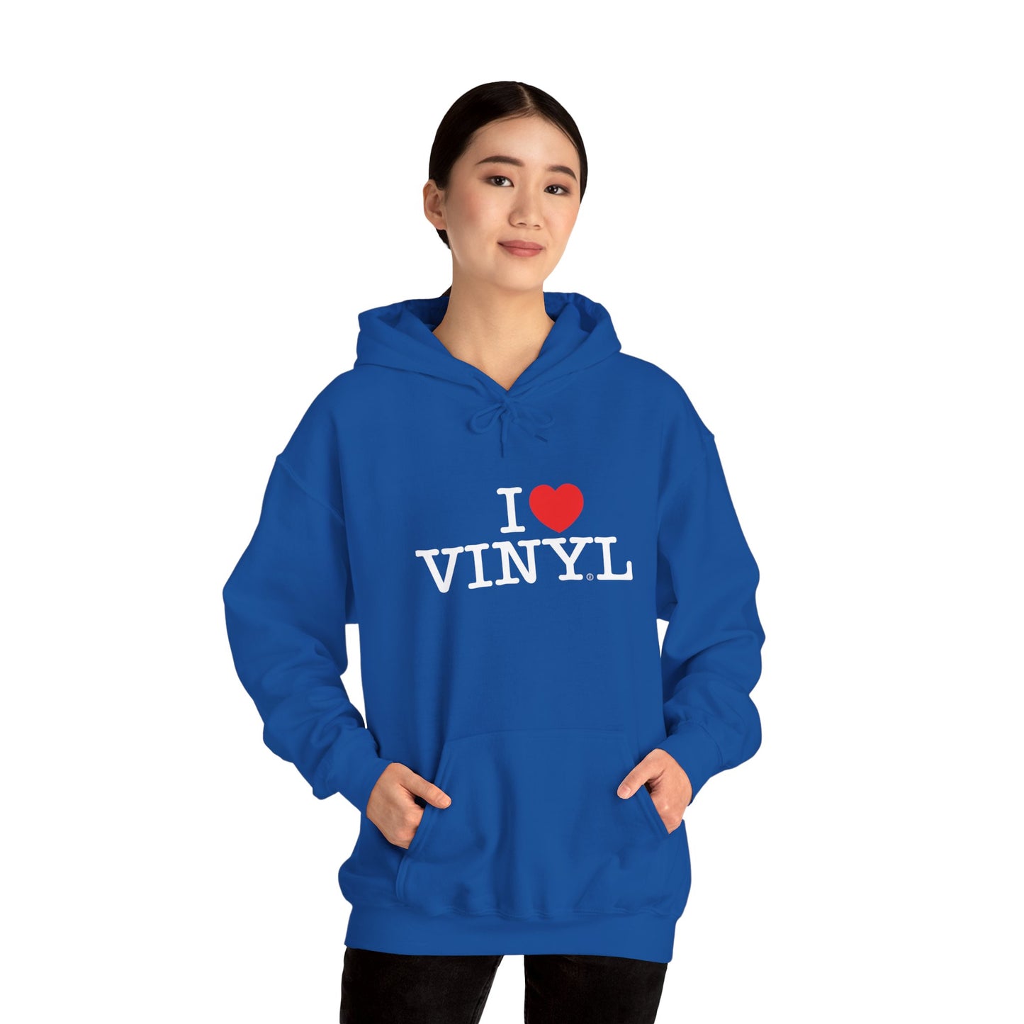 I ❤️ VINYL Unisex Heavy Blend™ Hooded Sweatshirt