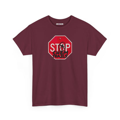 STOP chem trails Unisex Heavy Cotton Tee