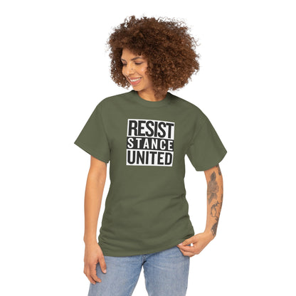RESIST STANCE UNITED Unisex Heavy Cotton Tee