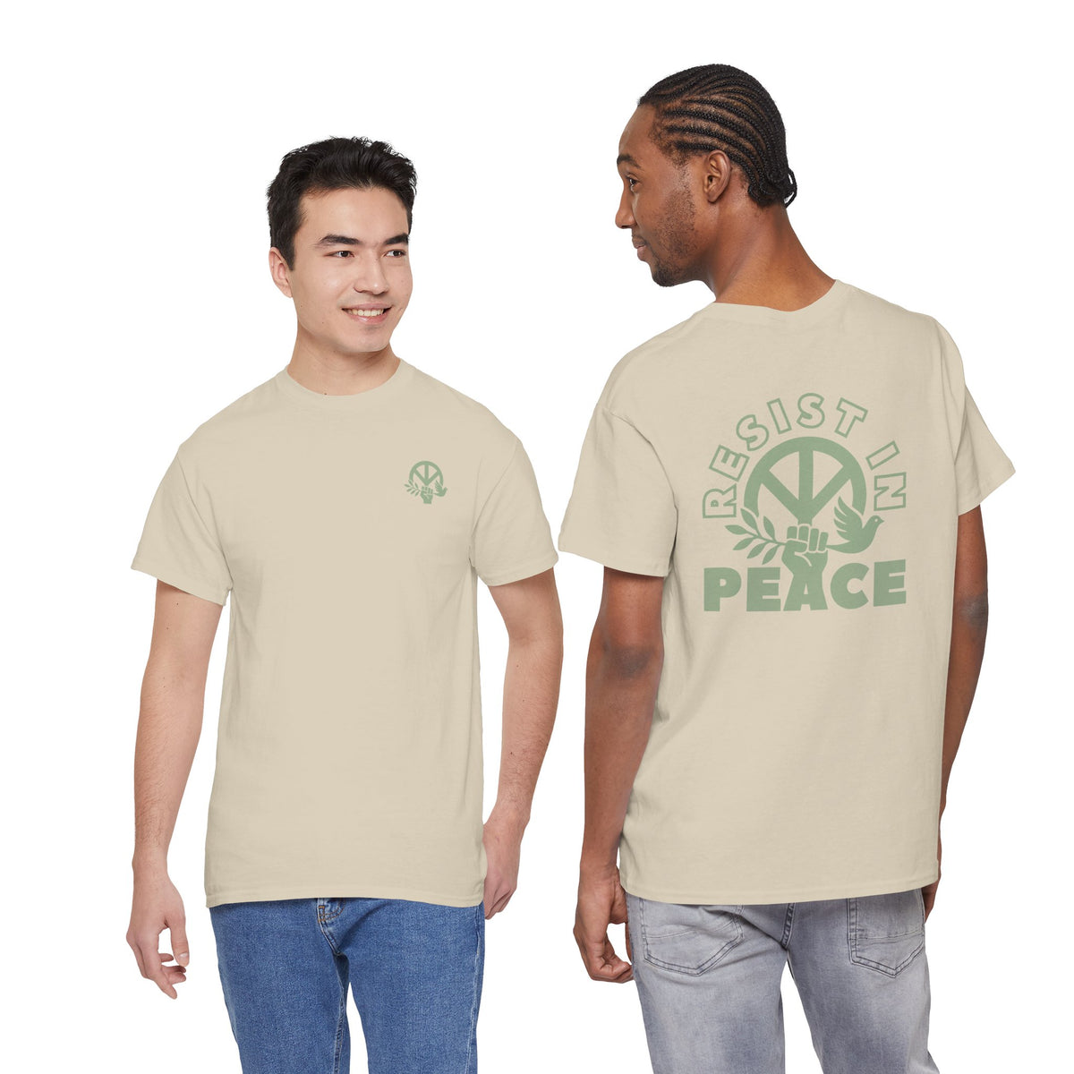 RESIST IN PEACE Unisex Heavy Cotton Tee