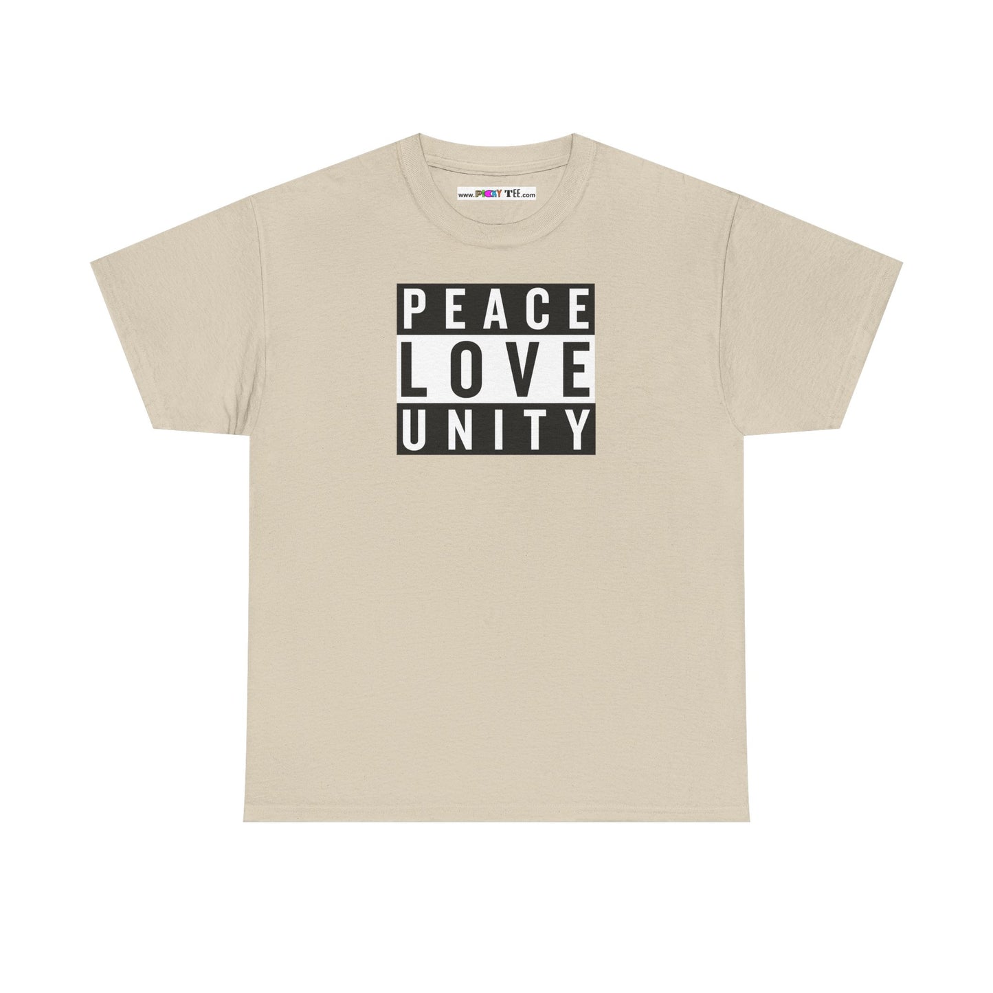PEACELOVEUNITY Unisex Heavy Cotton Tee