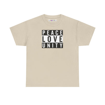 PEACELOVEUNITY Unisex Heavy Cotton Tee