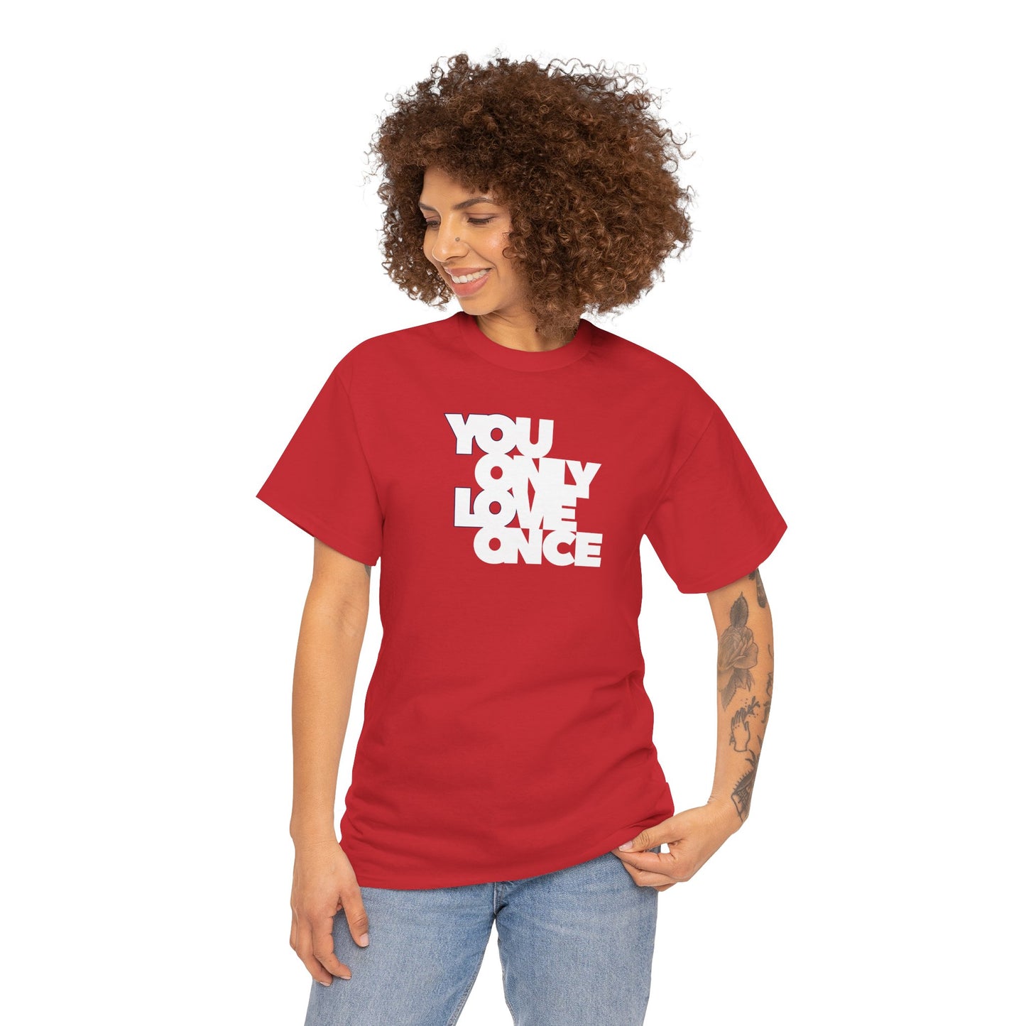 YOLO - YOU ONLY LOVE ONCE Unisex Heavy Cotton Tee