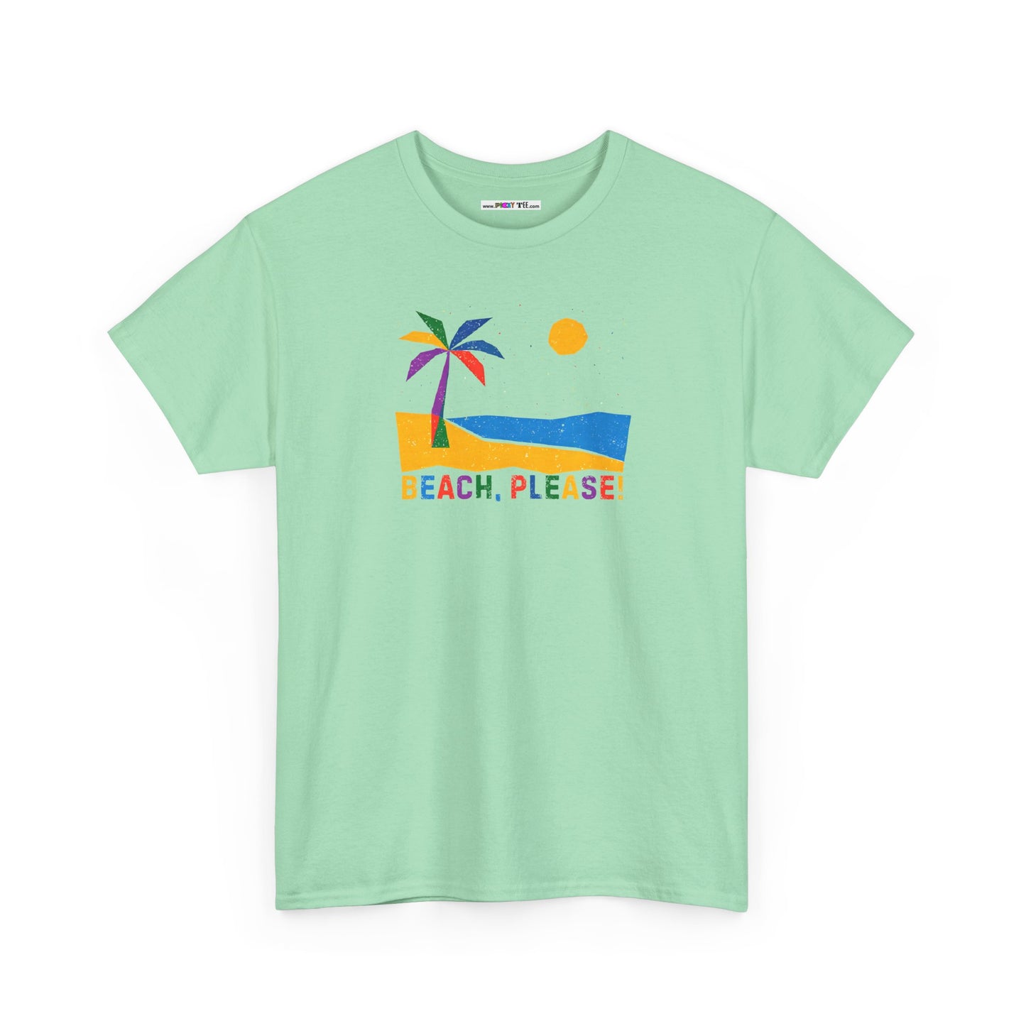 BEACH, PLEASE! Unisex Heavy Cotton Tee