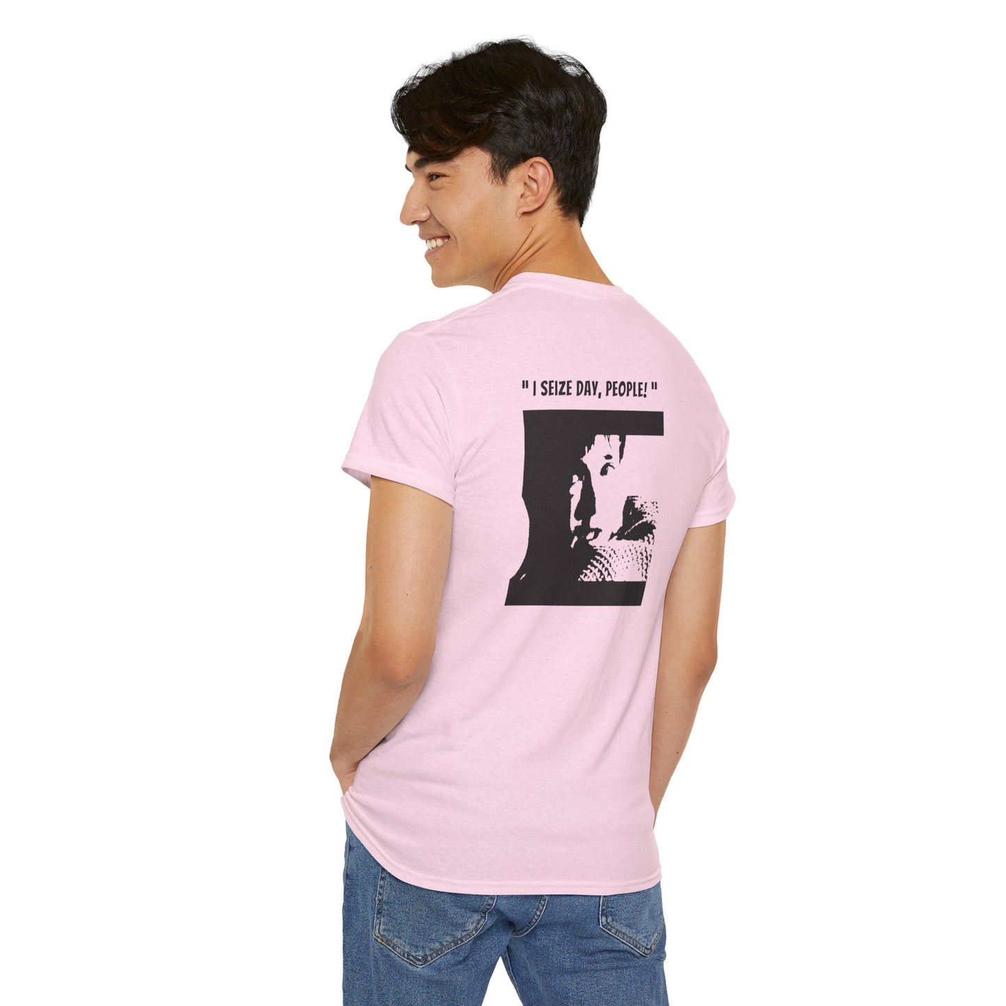 CARPE DIEM "I SEIZE DAY, PEOPLE" Unisex Heavy Cotton Tee