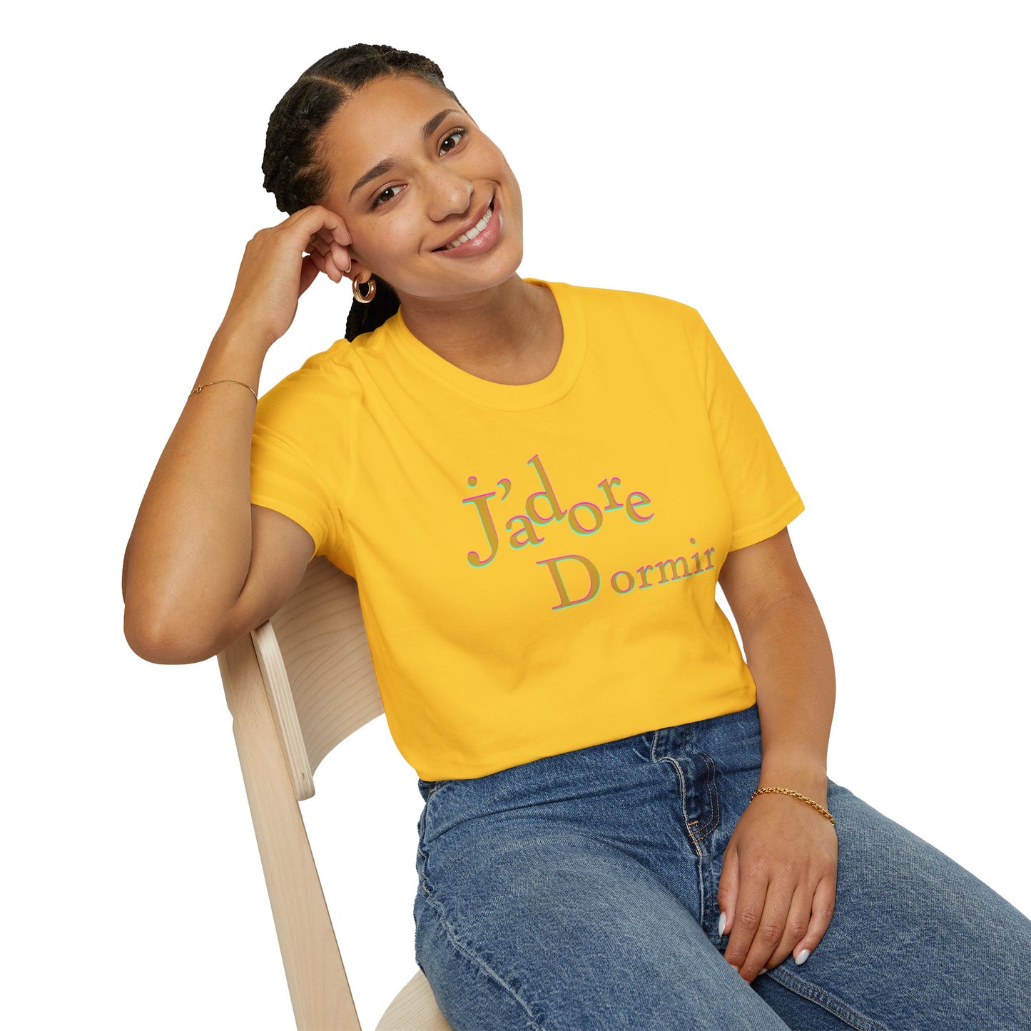 J'adore Dormir Unisex Softstyle 100% Cotton T-Shirt