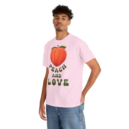 PEACH AND LOVE Unisex Heavy Cotton Tee