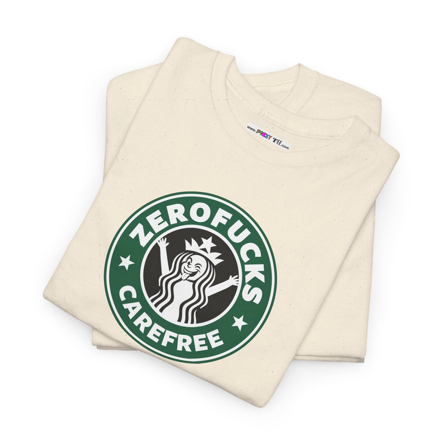 ZEROFUCKS CAREFREE Unisex Heavy Cotton Tee