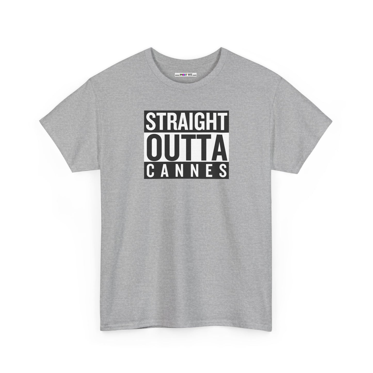 STRAIGHT OUTTA CANNES Unisex Heavy Cotton Tee