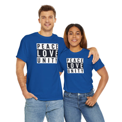 PEACELOVEUNITY Unisex Heavy Cotton Tee