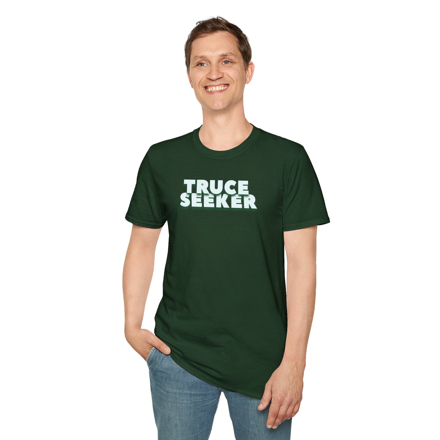 TRUCE SEEKER Unisex Softstyle 100% Cotton T-Shirt