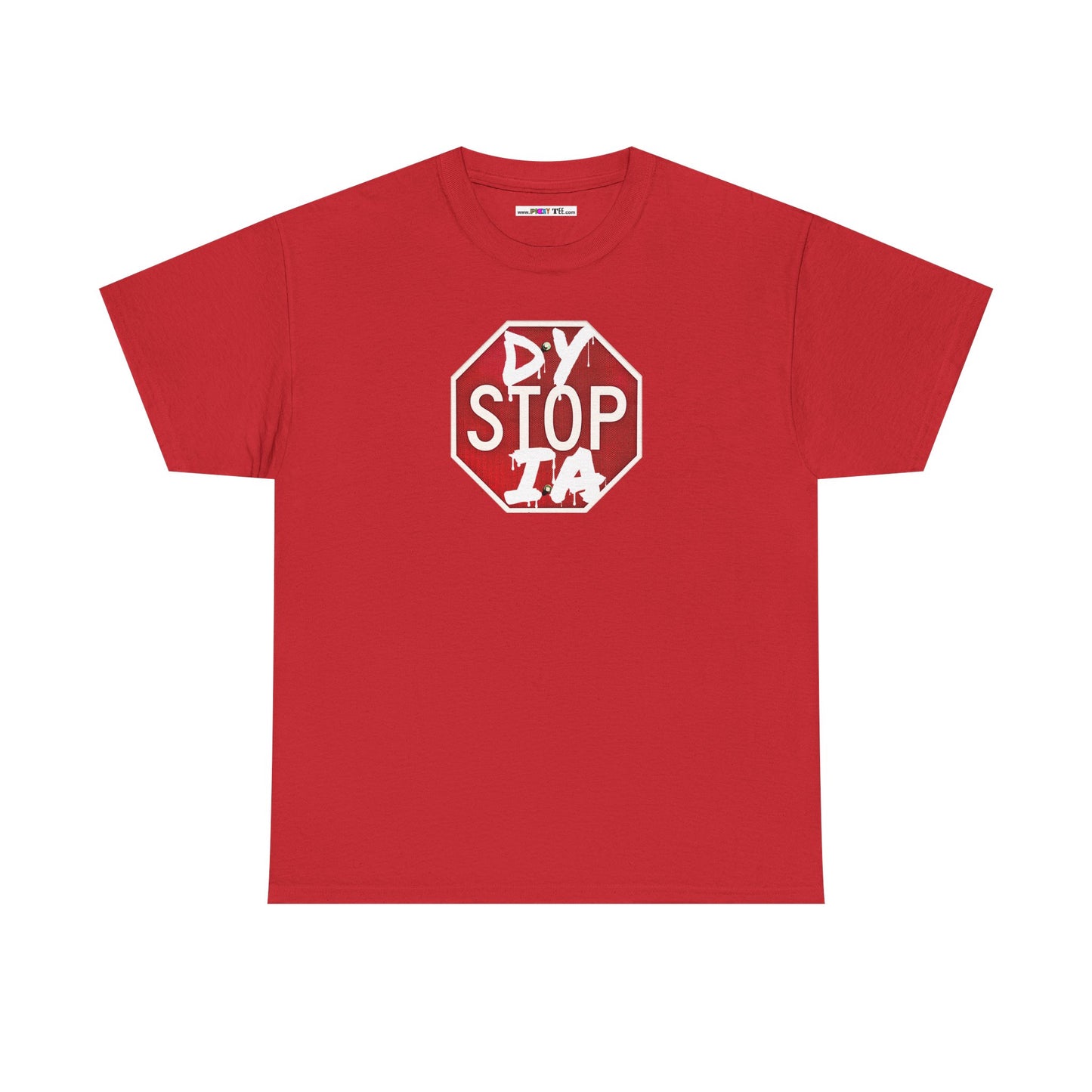 STOP DYSTOPIA Unisex Heavy Cotton Tee