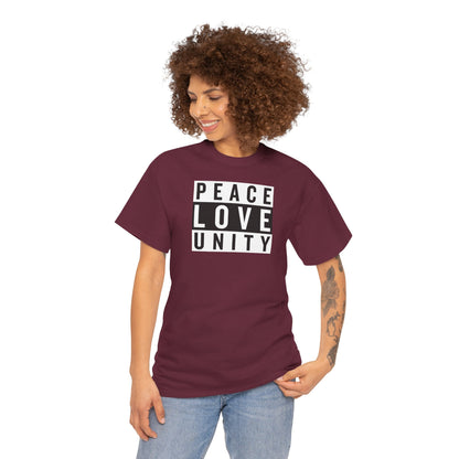 PEACELOVEUNITY Unisex Heavy Cotton Tee