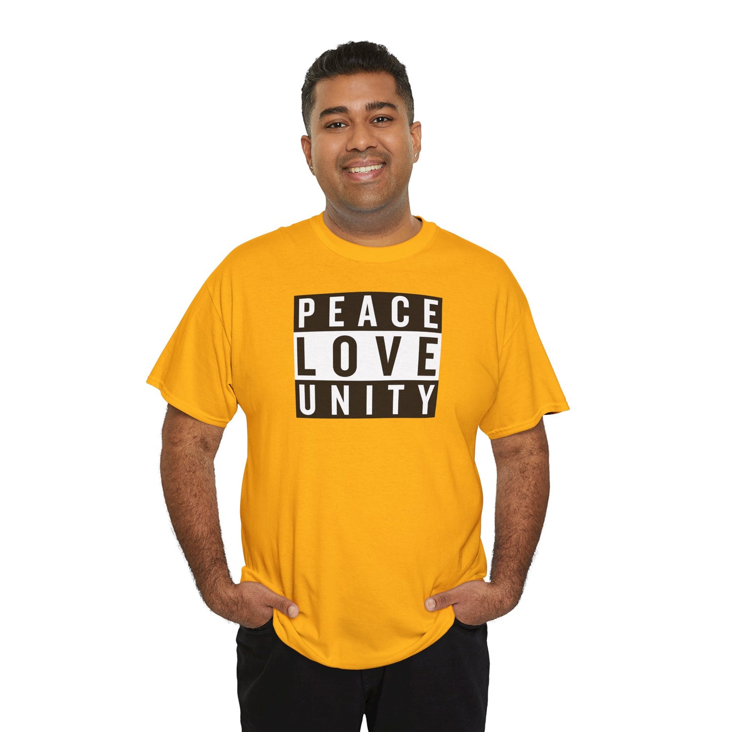 PEACELOVEUNITY Unisex Heavy Cotton Tee