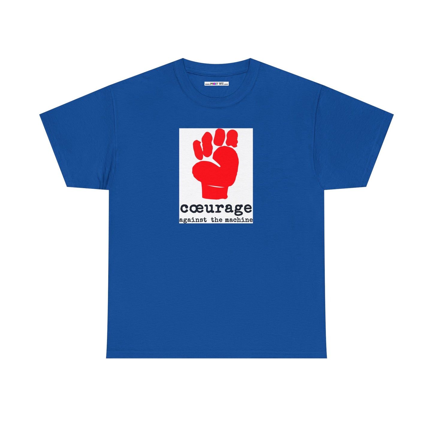 cœurage against the machine Unisex Heavy Cotton Tee