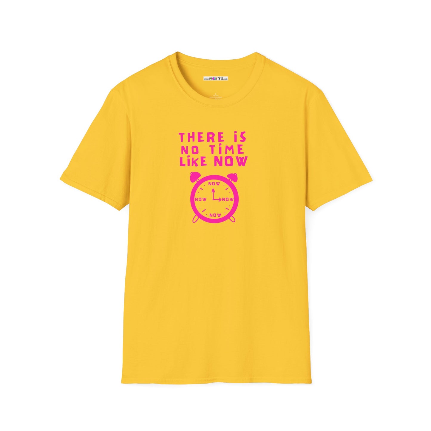 THERE IS NO TIME LIKE NOW Unisex Softstyle 100% Cotton T-Shirt