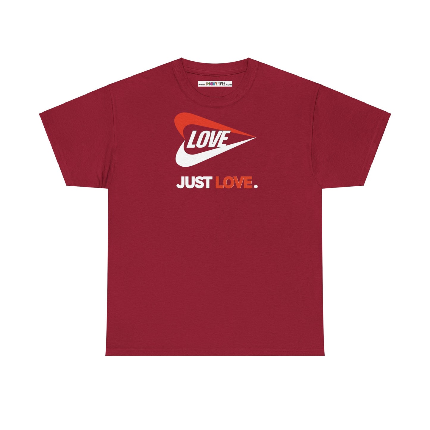 LOVE JUST LOVE. Unisex Heavy Cotton Tee
