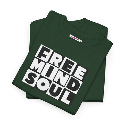 FREE MIND SOUL Unisex Heavy Cotton Tee